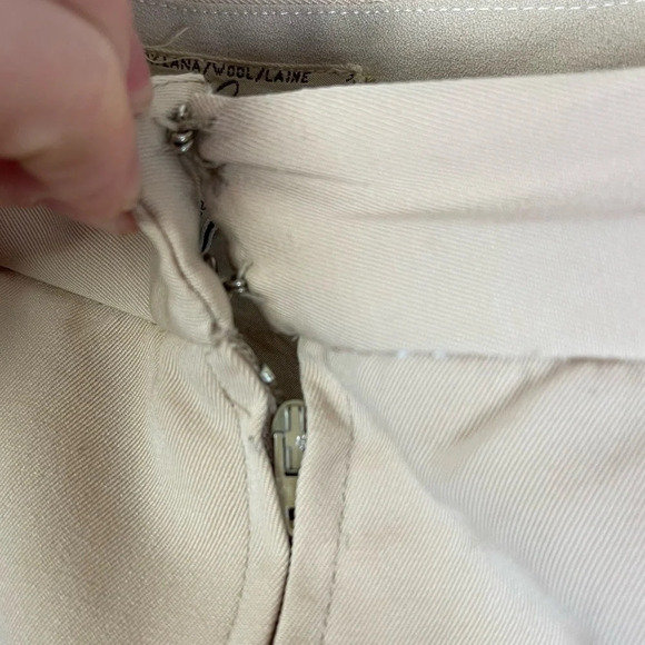 GUCCI Skirt Womens Tan Wool Made in Italy Vintage Size IT 46 / US 10 - Picture 6 of 13